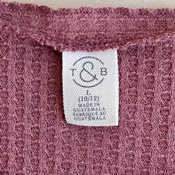 Treasure & Bond (Nordstrom Brand) GIrls' Pink Deco Cozy Shirt - Picture 6 of 8